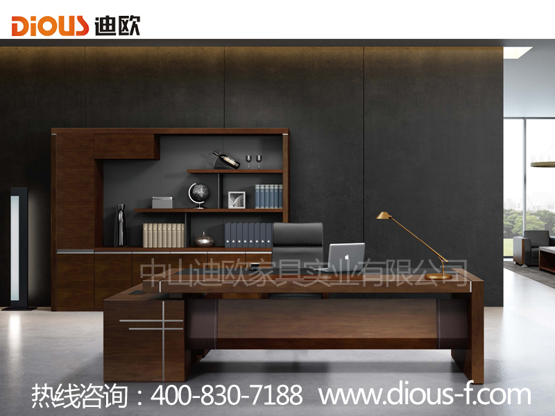 辦公家具實木貼皮班臺