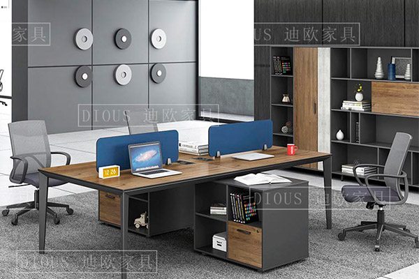 迪歐家具新款屏風辦公卡位職員桌椅