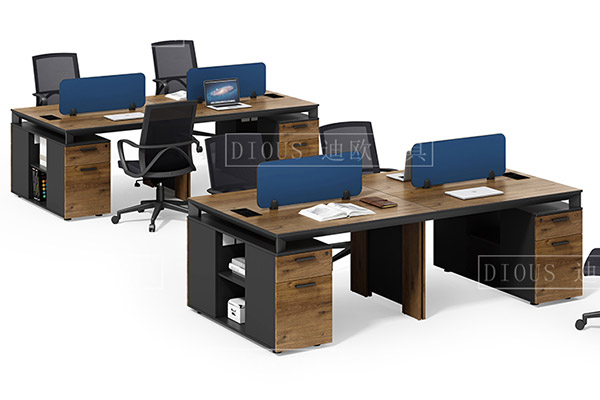 迪歐家具新款屏風辦公卡位職員桌椅