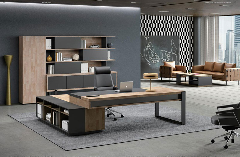 布拉格系列 - 現代定制老板經理總監辦公室大班臺