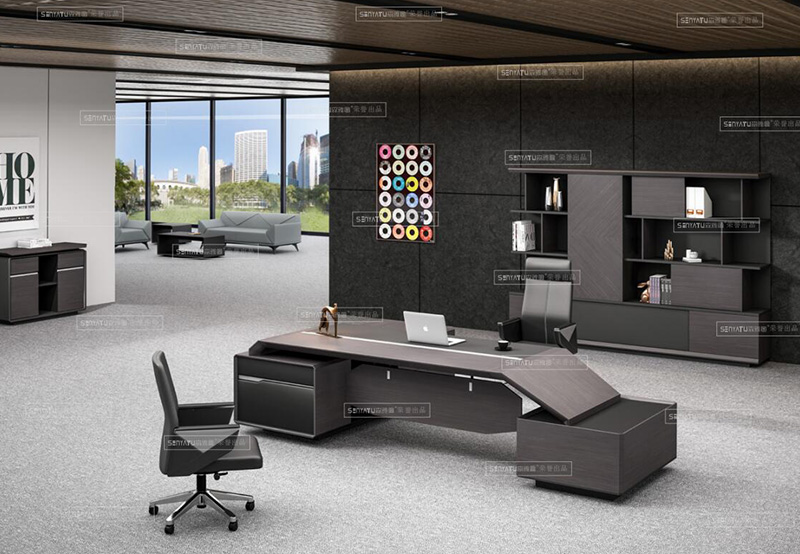 領(lǐng)致系列 - 造型獨(dú)特經(jīng)理大班臺