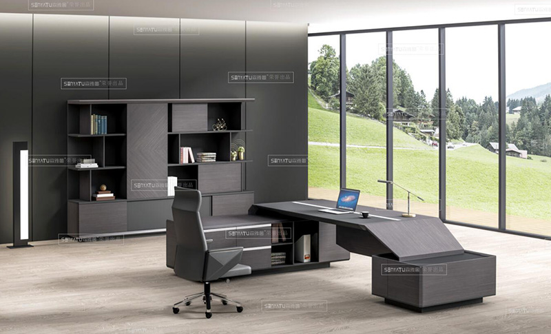 領(lǐng)致系列 - 造型獨(dú)特經(jīng)理大班臺