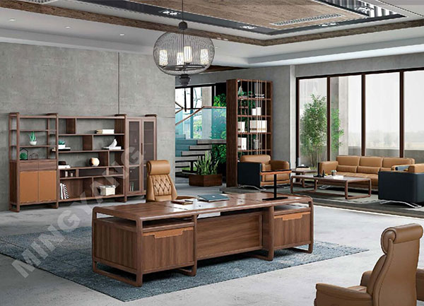 雷諾實木大班臺