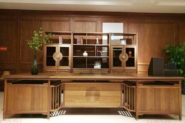 迪歐全實木辦公家具實木辦公桌-明月清風 迪歐全實木辦公家具實木辦公桌-明月清風