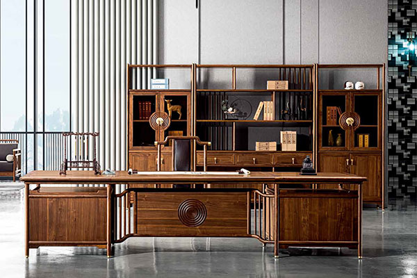 迪歐全實木辦公家具實木辦公桌-明月清風 迪歐全實木辦公家具實木辦公桌-明月清風